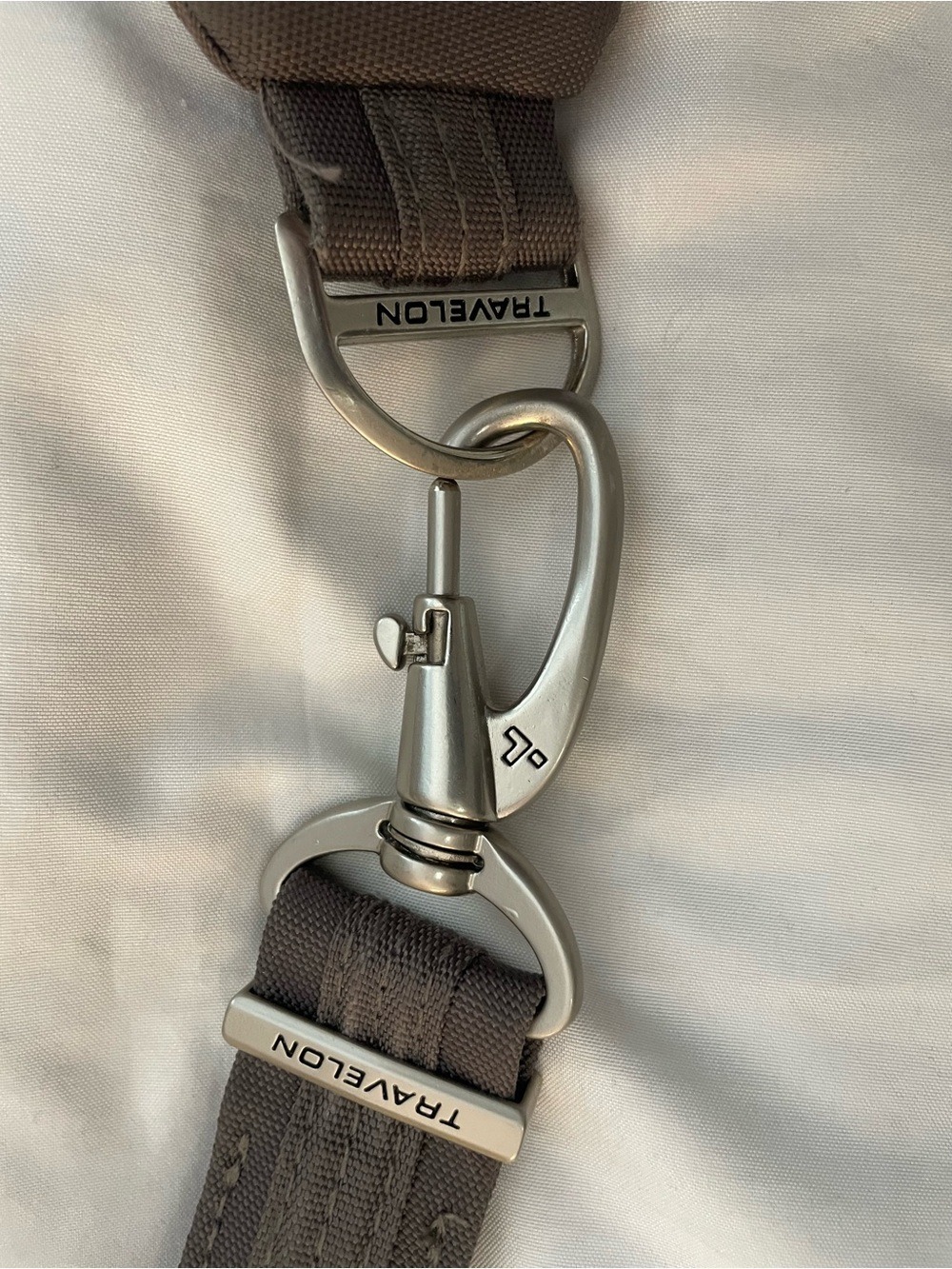 Travelon Anti-Theft Brown Crossbody Sling Bag with Front Flap Pockets - Picture 7 of 7